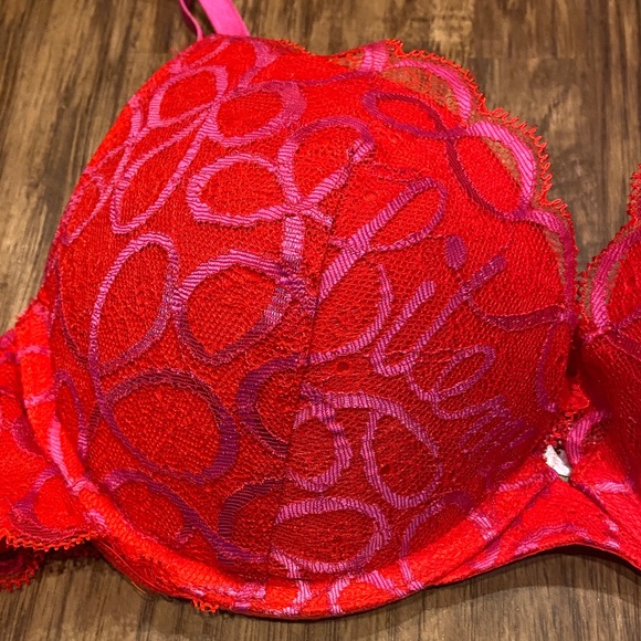 Savage Fenty Red Lace Bra size 36 B - Picture 2 of 4
